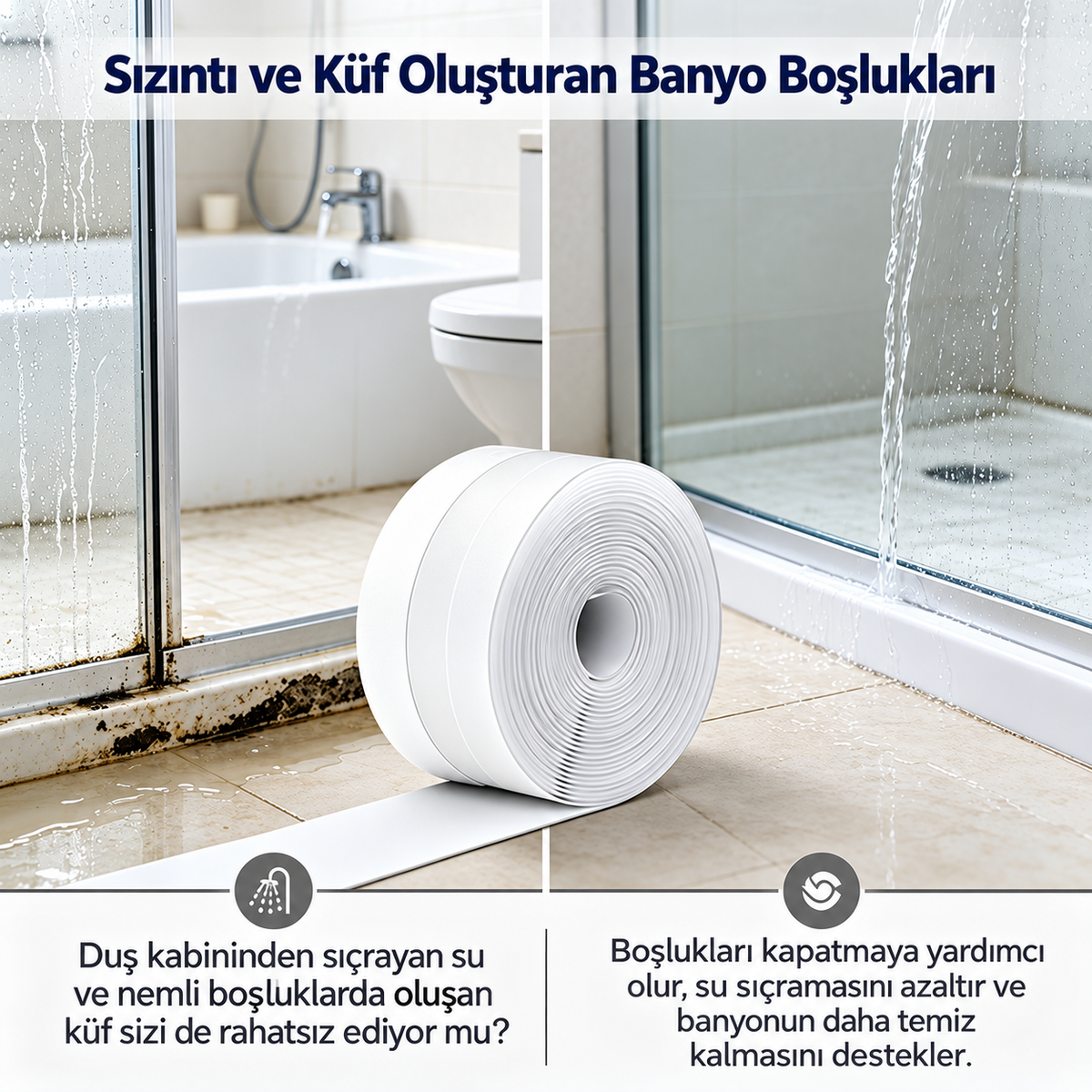 ThermoShield | Premium Şeffaf Yalıtım Bandı